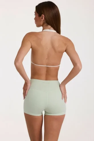 Mini-short Soft Active en marbré sauge