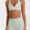 Mini-short Soft Active en marbré sauge Mini-short Soft Active en marbré sauge