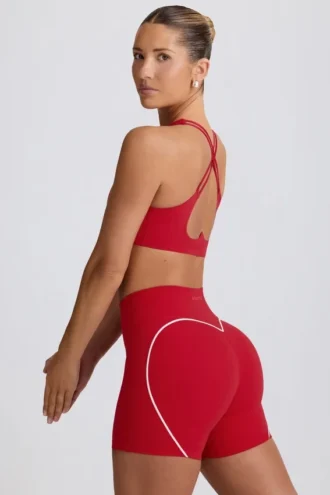 Mini-short Soft Active en rouge vif