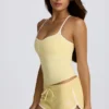 Mini-short taille basse couleur citron Mini-short taille basse couleur citron