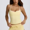 Mini-short taille basse couleur citron Mini-short taille basse couleur citron