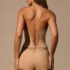 Mini-short taille basse Zoryelle en beige Mini-short taille basse Zoryelle en beige