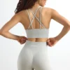 Mini-short taille haute Define Luxe en gris Mini-short taille haute Define Luxe en gris