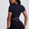 Mini-short taille haute Define Luxe en noir Mini-short taille haute Define Luxe en noir