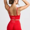 Mini-short taille haute Define Luxe en rouge Mini-short taille haute Define Luxe en rouge