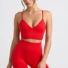 Mini-short taille haute Define Luxe en rouge Mini-short taille haute Define Luxe en rouge