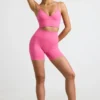 Mini-short taille haute Define Luxe rose vif Mini-short taille haute Define Luxe rose vif