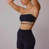 Mini-short taille haute noir Mini-short taille haute noir