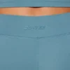 Mini-short à taille torsadée avec poches, bleu pierre