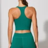 Mini-short à taille torsadée avec poches, couleur bleu sarcelle