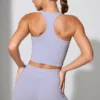Mini-short à taille torsadée avec poches, couleur pervenche