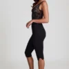 Pantalon capri court Giuliana en jersey Ponte noir Pantalon capri court Giuliana en jersey Ponte noir