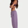 Pantalon de jogging ample à taille mi-haute en jersey brossé, couleur Dusk Pantalon de jogging ample à taille mi-haute en jersey brossé, couleur Dusk