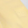 Pantalon de jogging à jambes larges en maille côtelée, couleur citron