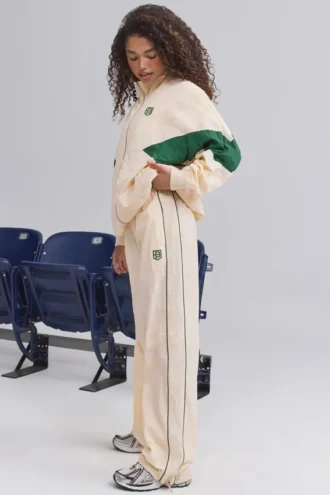 Pantalon de survêtement large et déperlant, motif marbré