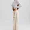 Pantalon de survêtement large et déperlant, motif marbré