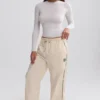 Pantalon de survêtement large et déperlant, motif marbré