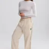 Pantalon de survêtement large et déperlant, motif marbré