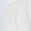 Pantalon droit taille moyenne Libby Pointelle en blanc Pantalon droit taille moyenne Libby Pointelle en blanc