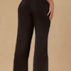 Pantalon large à nouer sur le devant Hydra, noir