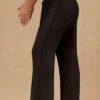 Pantalon large à nouer sur le devant Hydra, noir