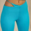 Pantalon évasé à découpes Valerie Petite, couleur aqua Pantalon évasé à découpes Valerie Petite, couleur aqua
