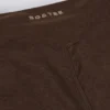 Pantalon évasé froncé en jersey brossé, couleur Pecan marbré Pantalon évasé froncé en jersey brossé, couleur Pecan marbré