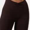 Pantalon évasé froncé Soft Active couleur espresso Pantalon évasé froncé Soft Active couleur espresso