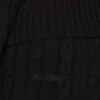 Pantalon évasé à revers en maille torsadée, noir Pantalon évasé à revers en maille torsadée, noir