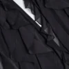 Pantalon évasé à taille mi-haute et volants Felicity en noir