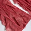 Pantalon évasé à taille mi-haute et volants Felicity, imprimé rouge Pantalon évasé à taille mi-haute et volants Felicity, imprimé rouge