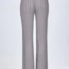 Pantalon évasé taille moyenne Selara en argent Pantalon évasé taille moyenne Selara en argent