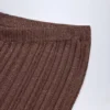 Pantalon évasé taille moyenne Selara en bronze Pantalon évasé taille moyenne Selara en bronze