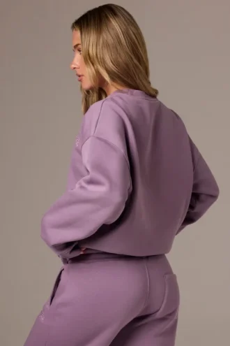 Pull à col rond oversize couleur Dusk