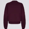 Pull à col rond oversize en bordeaux Pull à col rond oversize en bordeaux