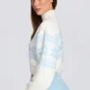 Pull court en maille jacquard ivoire Pull court en maille jacquard ivoire