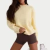 Pull oversize en maille côtelée, couleur citron Pull oversize en maille côtelée, couleur citron