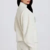 Pull oversize en maille douce, couleur ivoire