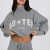 Pull oversize en maille douce, gris Pull oversize en maille douce, gris