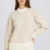 Pull oversize en maille jacquard, couleur Ice Pull oversize en maille jacquard, couleur Ice