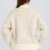 Pull oversize en maille jacquard, couleur Ice Pull oversize en maille jacquard, couleur Ice