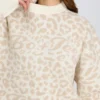 Pull oversize en maille jacquard, couleur Ice Pull oversize en maille jacquard, couleur Ice