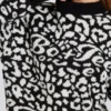 Pull oversize en maille jacquard noir Pull oversize en maille jacquard noir