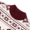 Pull oversize en maille jacquard rouge cramoisi Pull oversize en maille jacquard rouge cramoisi