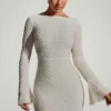 Robe A-line à dos nu et ornée Grazina en blanc Robe A-line à dos nu et ornée Grazina en blanc