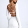 Robe A-line à dos nu Tansy en blanc Robe A-line à dos nu Tansy en blanc