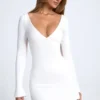 Robe A-line à dos nu Tansy en blanc Robe A-line à dos nu Tansy en blanc