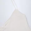 Robe A-line froncée Alika en pointelle, couleur blanche Robe A-line froncée Alika en pointelle, couleur blanche