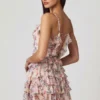 Robe A-line à volants et lacets Lolina, imprimé floral Primrose Robe A-line à volants et lacets Lolina, imprimé floral Primrose