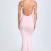 Robe Aldona en jersey fluide à appliqués floraux, couleur blush Robe Aldona en jersey fluide à appliqués floraux, couleur blush